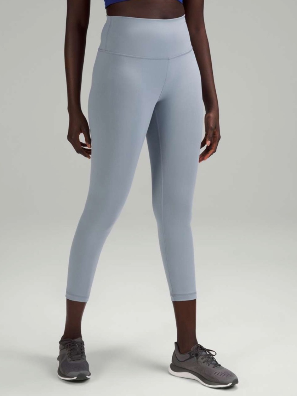 Lululemon Wunder Train High-Rise Crop 23" Chambray